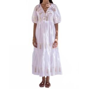 NEW NEMA isle maxi dress in white